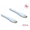 USB laidas DeLOCK 81233 USB 2.0 0,5 m USB C mėlynas
