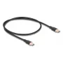 DeLOCK USB 2.0 laidas USB-C 0,5 m juodas 81237