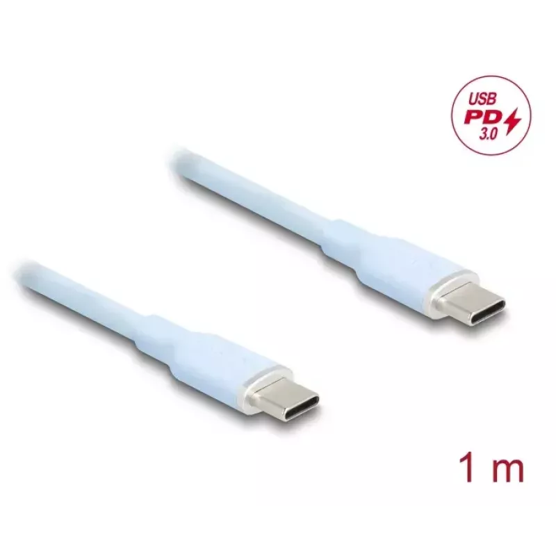 USB C laidas DeLOCK 81234 USB 2.0 1 m mėlynas
