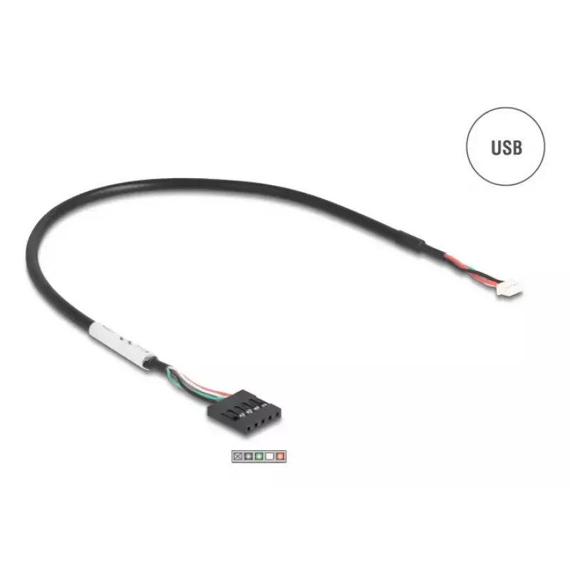DELOCK 90582 USB 2.0 į RS-232 serijinis keitiklis/kartotuvas/izoliatorius, FTDI FT231XS, žalias nerūdijantis plienas