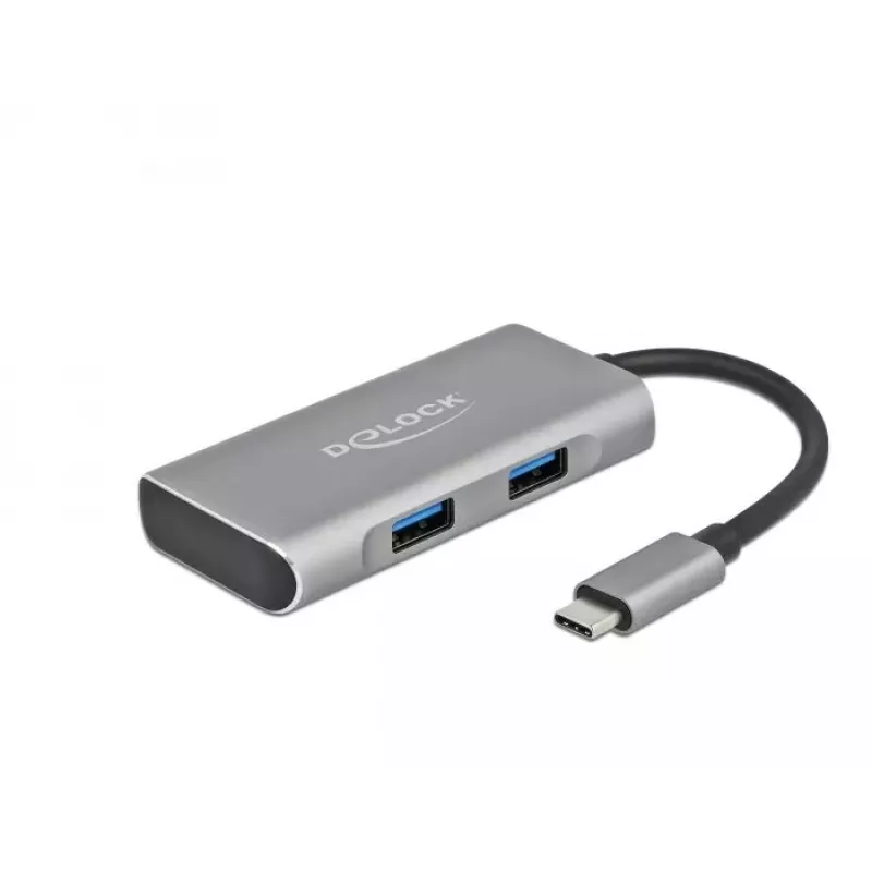 USB šakotuvas DeLOCK External USB 10 Gbps USB Type-C Hub 63261