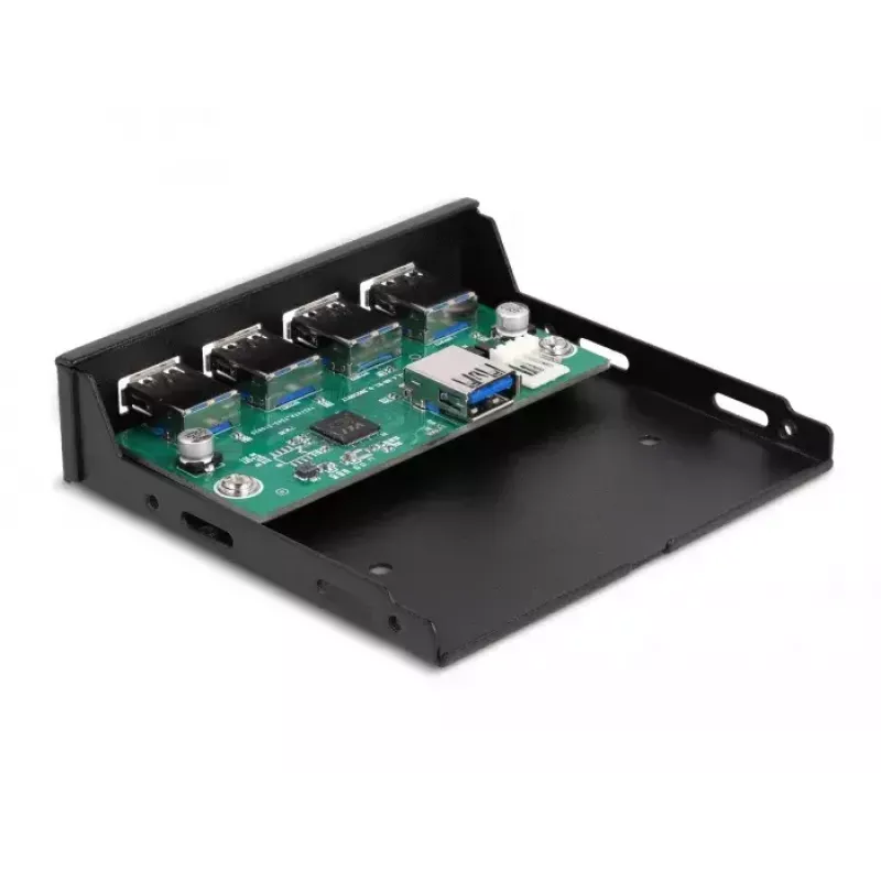 DeLOCK vidinis 3,5 colio USB 3.2 Gen 1 4 prievadų šakotuvas, juodas