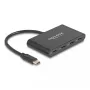 DeLOCK 64129 USB 3.2 Gen 2 Type-C centrinis įrenginys 5000 Mbit/s juodas
