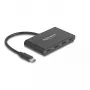 DeLOCK USB 3.2 Gen 1 USB Type-C šakotuvas 3x USB Type-C moterų + 1x USB Type-C PD 100W
