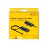 DeLOCK 3 prievadų USB 3.2 Gen 1 šakotuvas su SD/Micro SD kortelių skaitytuvu, 60 cm USB-C kabeliu, 10 Gbps