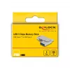 USB atmintukas DeLOCK 256GB USB-C / Type-A metalinis korpusas