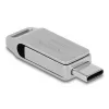 USB atmintukas DeLOCK 256GB USB-C / Type-A metalinis korpusas