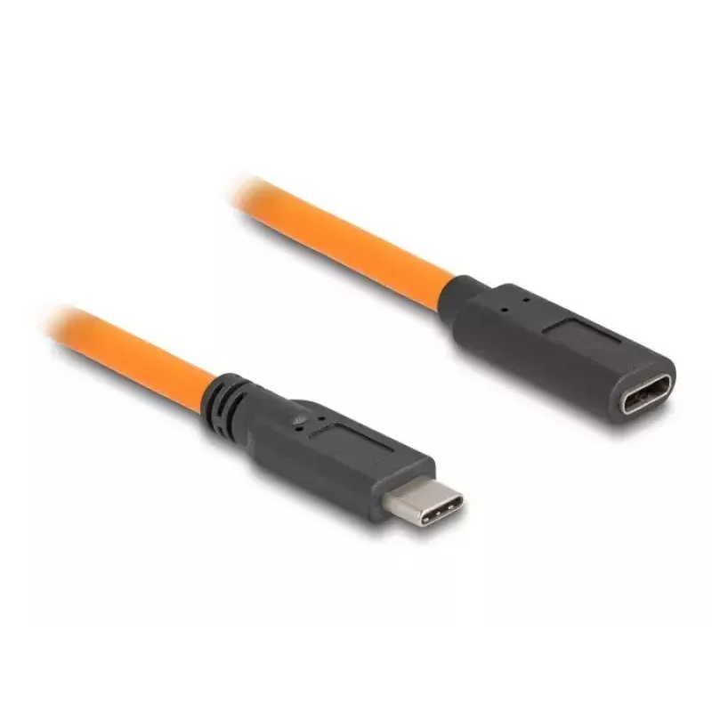 DeLOCK USB kabelis USB Type-C kištukas į USB Type-C lizdą 1m 5Gbps oranžinis