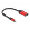 DeLOCK USB Type-C į DisplayPort adapteris 8K 30 Hz HDR raudonas