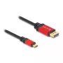 DeLOCK USB Type-C į DisplayPort laidas 8K 30Hz HDR 3m raudonas