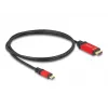 DeLOCK USB Type-C į HDMI kabelis DP Alt režimas 8K 60 Hz HDR 1 m Raudonas