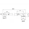 Koaksialinis kabelis DeLOCK 89649 0,3 m MHF I-PEX – MHF IV HSC MXHP32
