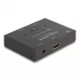 DeLOCK HDMI 2 į 1 jungiklis dvikryptis 8K 60 Hz metalinis juodas