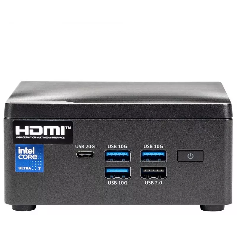 Mini kompiuteris bluechip BUSINESSline M11471 Intel Core Ultra 7 155H / iki 4,80 GHz, 16 GB DDR5, 500 GB NVMe SSD, Wi-Fi 6E, Windows 11 Pro