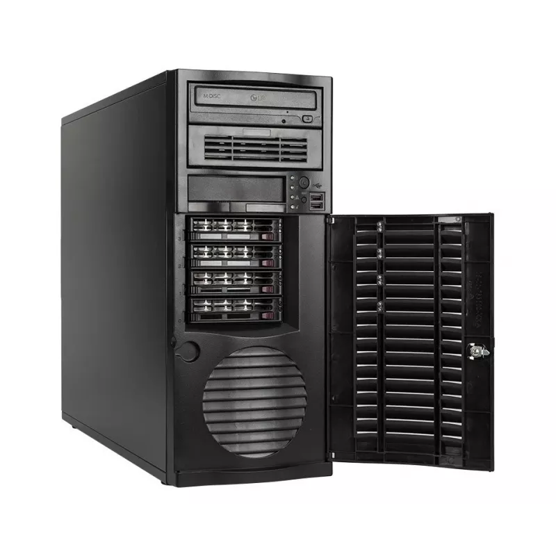 bluechip SERVERline T40321s Tower, Intel® Xeon® Silver 4410Y procesorius / iki 3.90 GHz, 32 GB DDR5, 2 x 960 GB SSD, 2 x RJ45 (10 Gb/s)