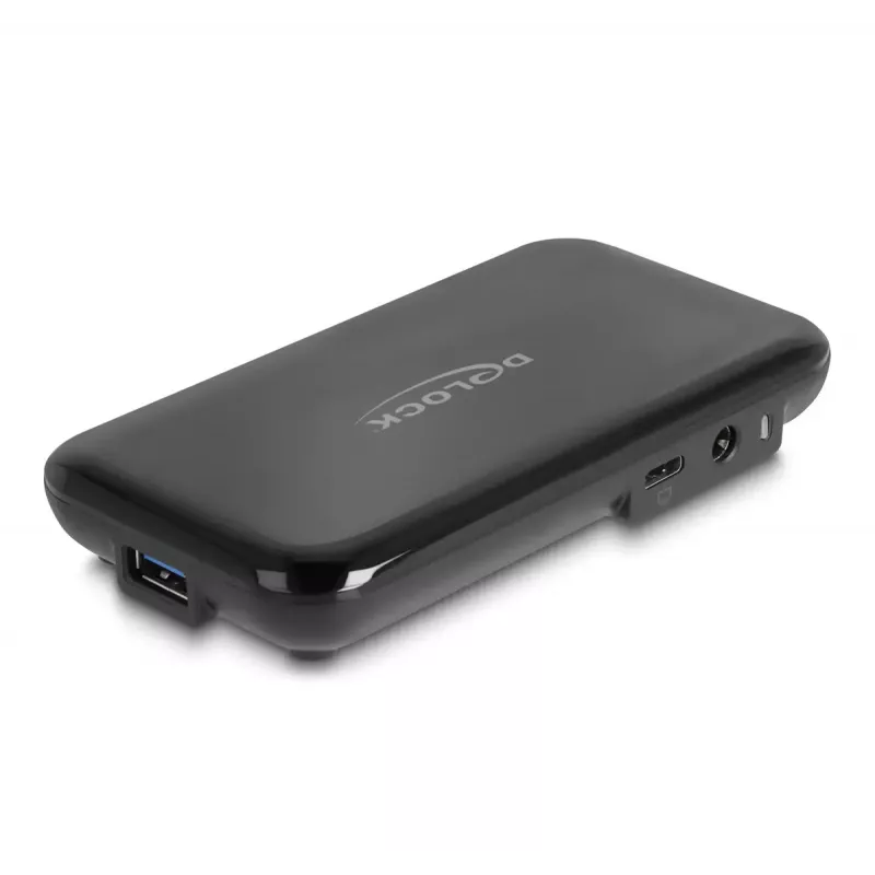 DeLOCK 64209 USB 3.2 Gen 2 tipo C šakotuvas 7 prievadai juodas