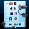 Automobilinis kroviklis Joyroom JR-CL07 3-in-1 60W su įmontuotu USB-C laidu 1,6 m, juodas