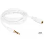 Garso ilginimo laidas DeLOCK 3.5 mm 2 m baltas