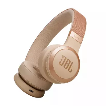 JBL Live 670NC ausinės belaidės ant ausų, skambučiams/muzikai, Bluetooth, smėlio spalvos