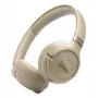 Ausinės JBL Tune 680NC, laidinės ir belaidės (Bluetooth, USB-C), ant ausų, lankeliu, smėlio spalvos, 20–20000 Hz, 161 g