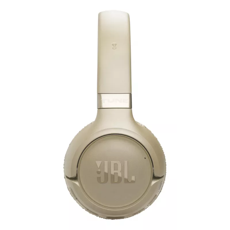 Ausinės JBL Tune 680NC, laidinės ir belaidės (Bluetooth, USB-C), ant ausų, lankeliu, smėlio spalvos, 20–20000 Hz, 161 g