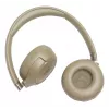 Ausinės JBL Tune 680NC, laidinės ir belaidės (Bluetooth, USB-C), ant ausų, lankeliu, smėlio spalvos, 20–20000 Hz, 161 g