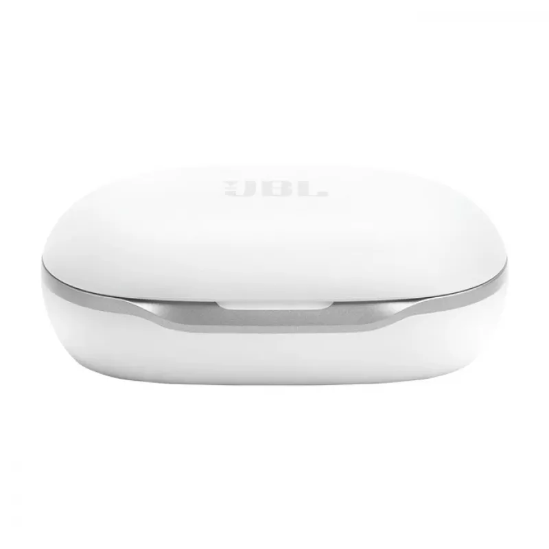 Ausinės JBL Sense Pro TWS su ausų kabliukais, skambučiams ir muzikai, 20–40000 Hz, USB-C įkrovimo stovas, Baltos