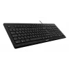 CHERRY STREAM klaviatūra biurui/Namams USB QWERTY portugališka Juoda Pilka Pilno dydžio 115 klavišų