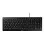 CHERRY STREAM klaviatūra biurui/Namams USB QWERTY portugališka Juoda Pilka Pilno dydžio 115 klavišų