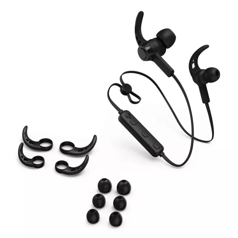 Hama Freedom Run III Belaidės ausinės Ausų kabliukas, Į ausį Sportinės Bluetooth Juodos