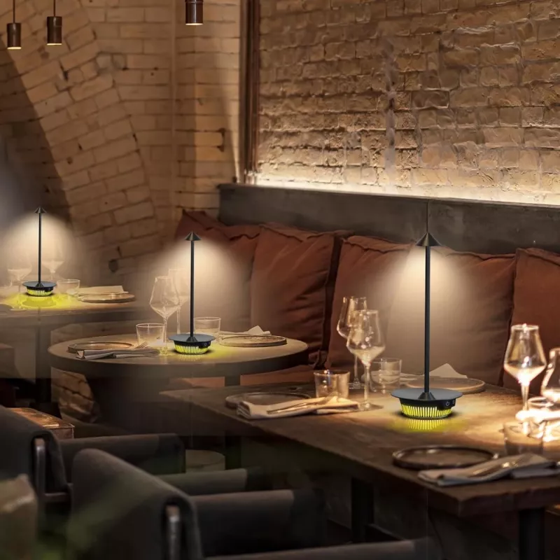 Techly I-LAMP-TABLE3 stalinė lempa SMD LED modulis 1 W juoda