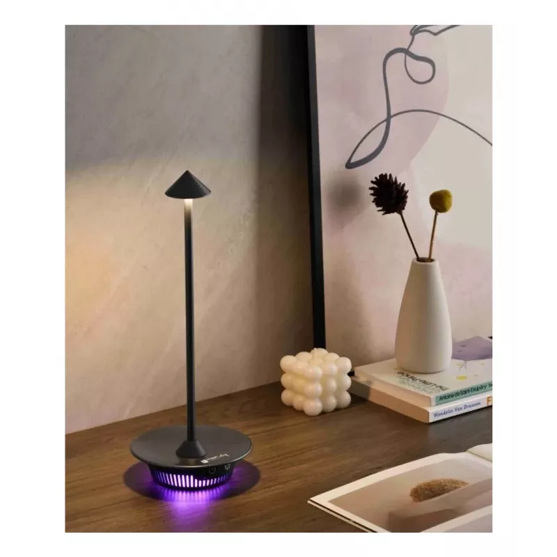 Techly I-LAMP-TABLE3 stalinė lempa SMD LED modulis 1 W juoda