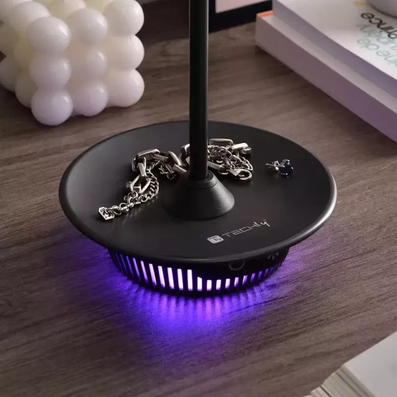 Techly I-LAMP-TABLE3 stalinė lempa SMD LED modulis 1 W juoda