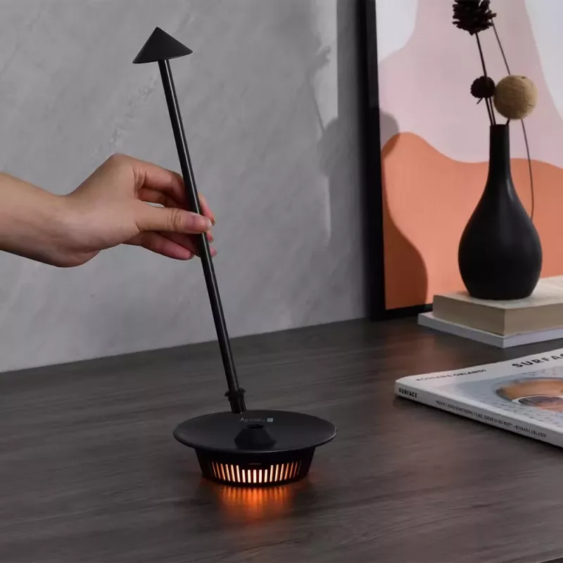 Techly I-LAMP-TABLE3 stalinė lempa SMD LED modulis 1 W juoda