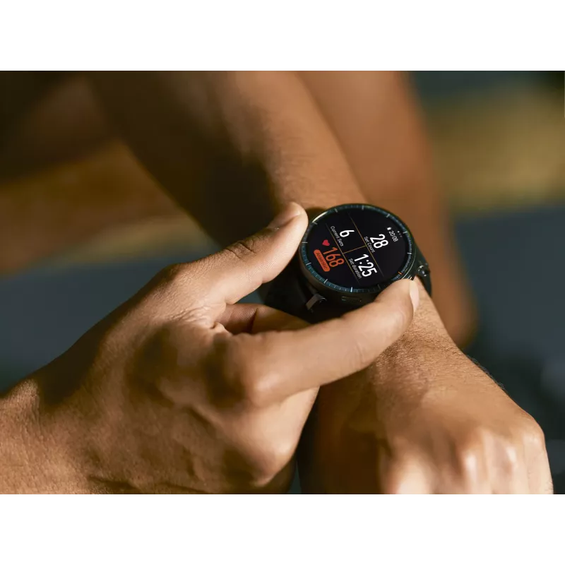 Išmanusis laikrodis Amazfit Active Max apvalus AMOLED 1,5 colio 480×480 lietimui 64MB RAM 4GB 658mAh Juodas