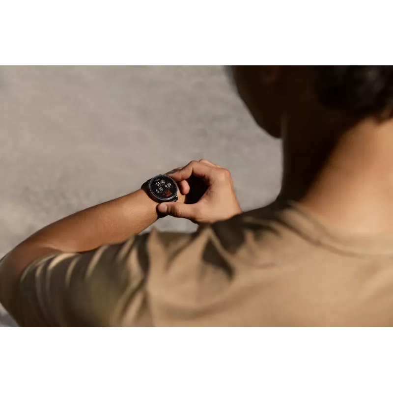Išmanusis laikrodis Amazfit Active Max apvalus AMOLED 1,5 colio 480×480 lietimui 64MB RAM 4GB 658mAh Juodas