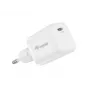 Equip 1 prievado 20W USB-C PD sieninis įkroviklis baltas 100-240V