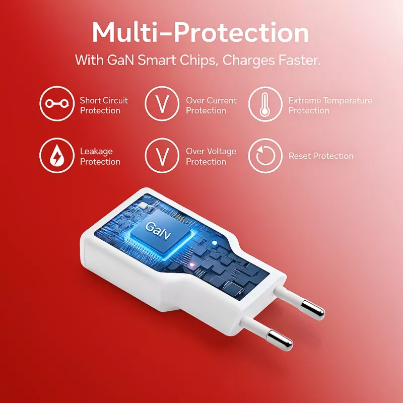Sieninis įkroviklis Equip 1-Port 20W GaN USB-C PD — baltas