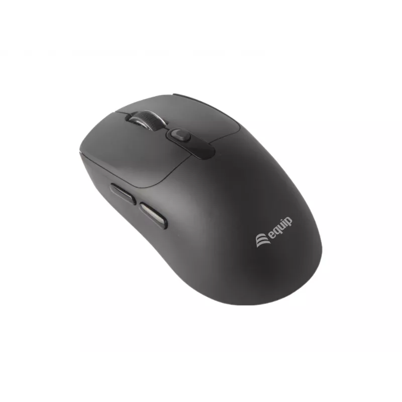 EQUIP Ambidextrous 6-Button Dual Mode Wireless Mouse, optinė 1600 DPI, RF + Bluetooth, juoda