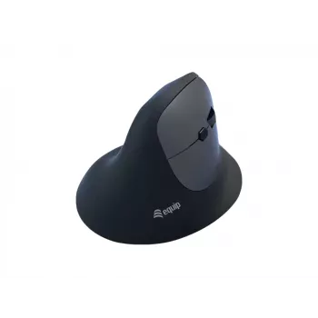 EQUIP ergonominė vertikali belaidė pelė dešinei rankai, 1600 DPI, RF Wireless + Bluetooth, įkraunama, 6 mygtukai, juoda