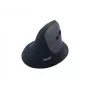 EQUIP ergonominė vertikali belaidė pelė dešinei rankai, 1600 DPI, RF Wireless + Bluetooth, įkraunama, 6 mygtukai, juoda