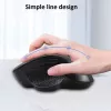 EQUIP 6 mygtukų dviejų režimų įkraunama belaidė pelė – dešinei rankai, optinė 1600 DPI, RF belaidis + Bluetooth, juoda