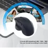 EQUIP 6 mygtukų dviejų režimų įkraunama belaidė pelė – dešinei rankai, optinė 1600 DPI, RF belaidis + Bluetooth, juoda