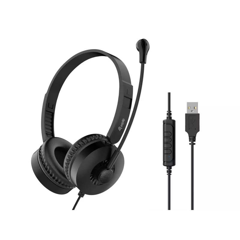 Ausinės Equip 245301 laidinės USB
