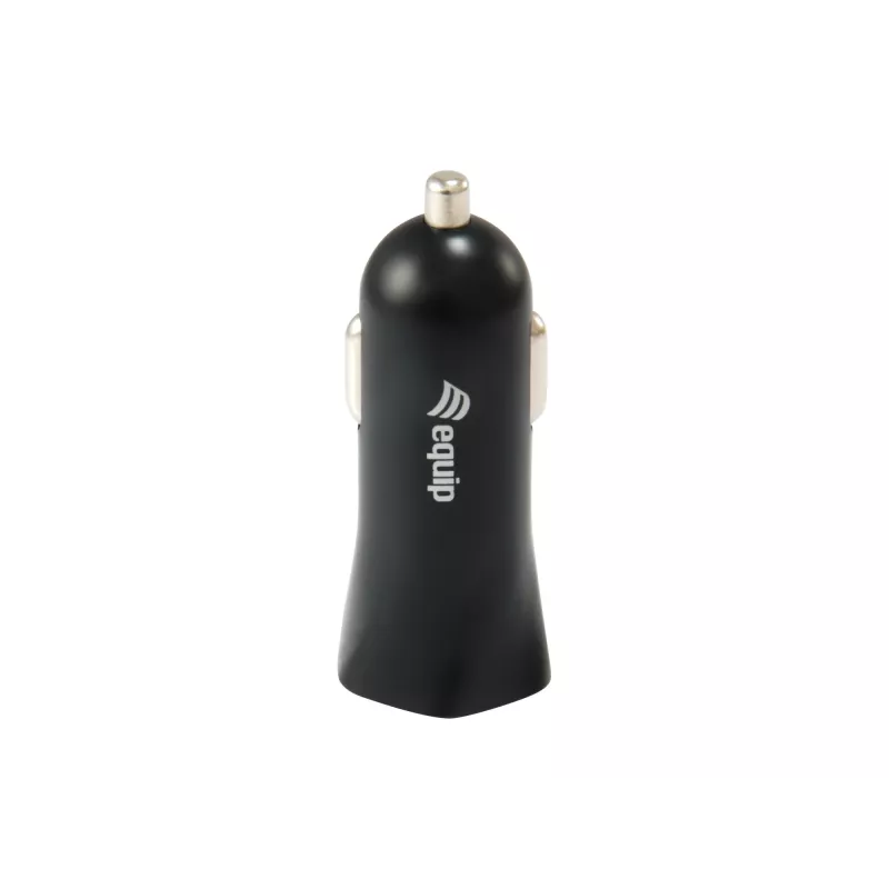Equip 245510 automobilinis USB įkroviklis su dviem prievadais, juodas