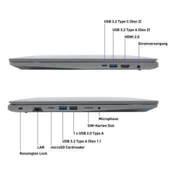 Nešiojamas kompiuteris TERRA MOBILE 1717R Intel® Core™ i5-1334U 43,9 cm (17,3 colio) Full HD 16 GB DDR4-SDRAM 1 TB SSD Wi-Fi 6 (802.11ax) Windows 11 Home Pilka