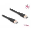 USB C laidas DeLOCK 81239 2,5 m USB C juodas USB 2.0 0,48 Gbit/s