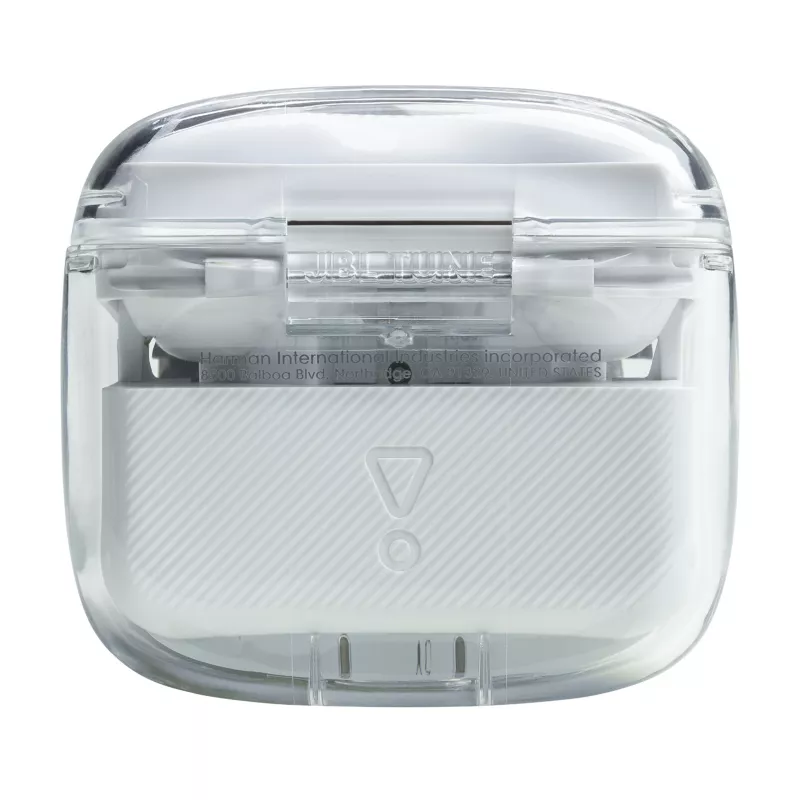 JBL Tune Flex Ghost Edition ausinės True Wireless Stereo (TWS) Į ausis Skambučiai/Muzika Bluetooth Permatomos, Baltos