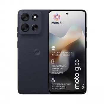 Išmanusis telefonas MOTOROLA moto g56 5G 6,72 colio (17,1 cm) Hibridinė Dual SIM, MediaTek Dimensity 7060 2,6 GHz, 8 GB RAM, 256 GB, 5200 mAh, Juoda