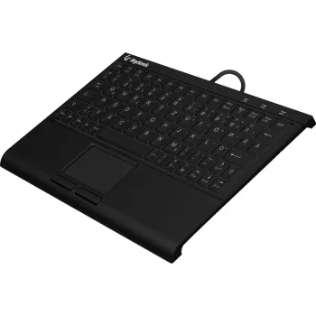 Klaviatūra KeySonic KSK-3211ELU (DE) USB QWERTZ juoda